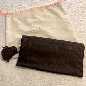 India Hicks wine Carmen Clutch~NWOT with dust bag
